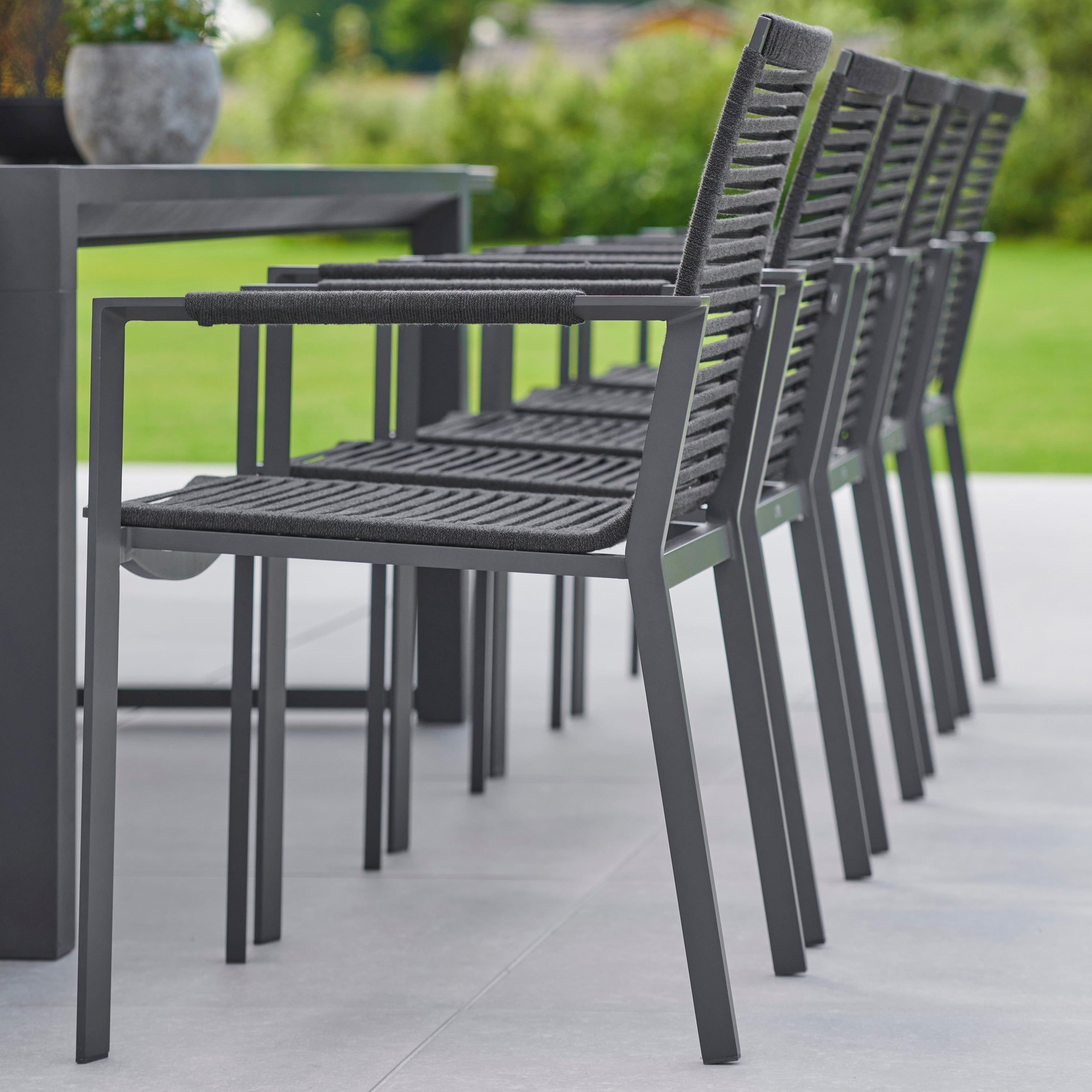Outside lifestyle image of Porto chairs 