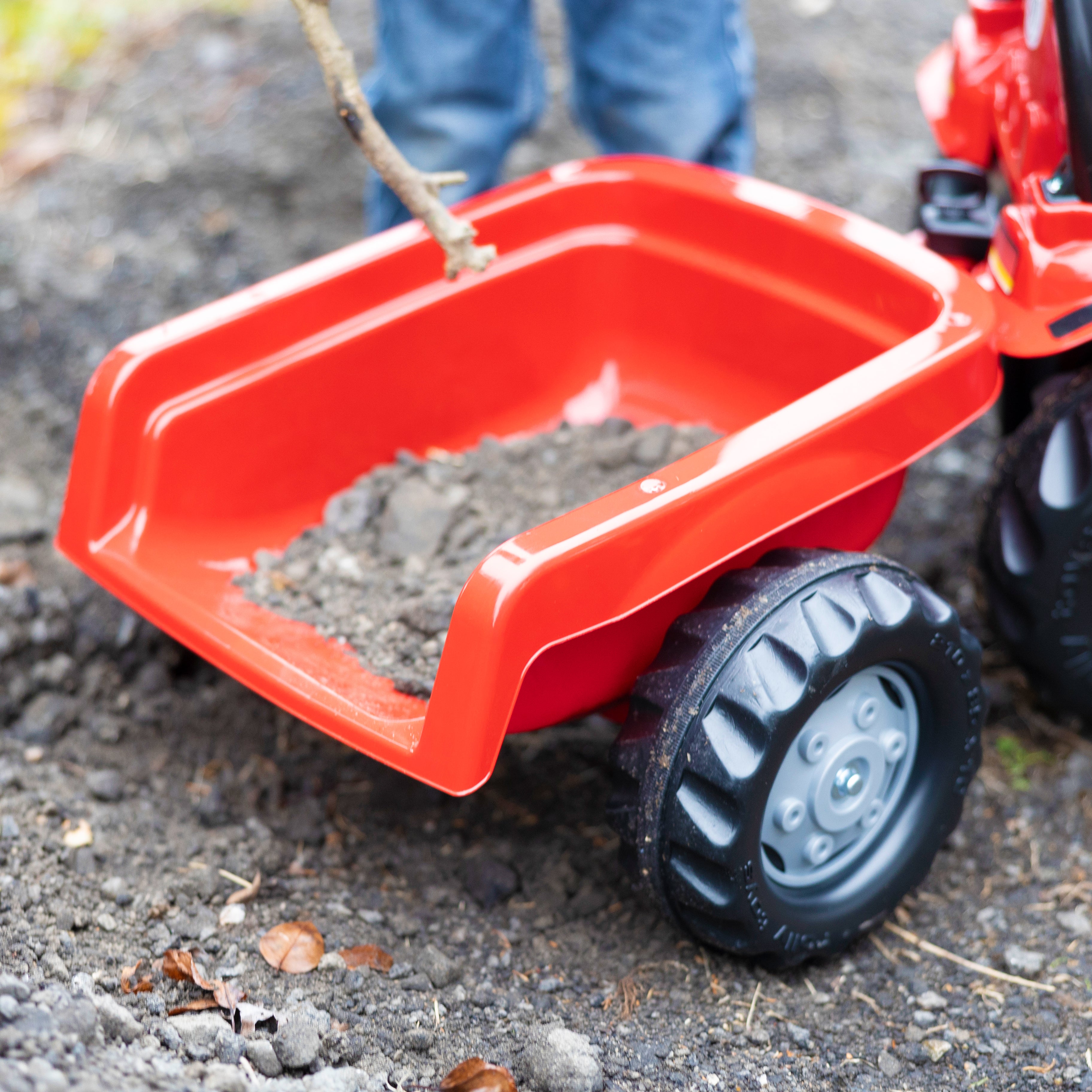 CASE Pedal-Powered Kid Tractor with Trailer