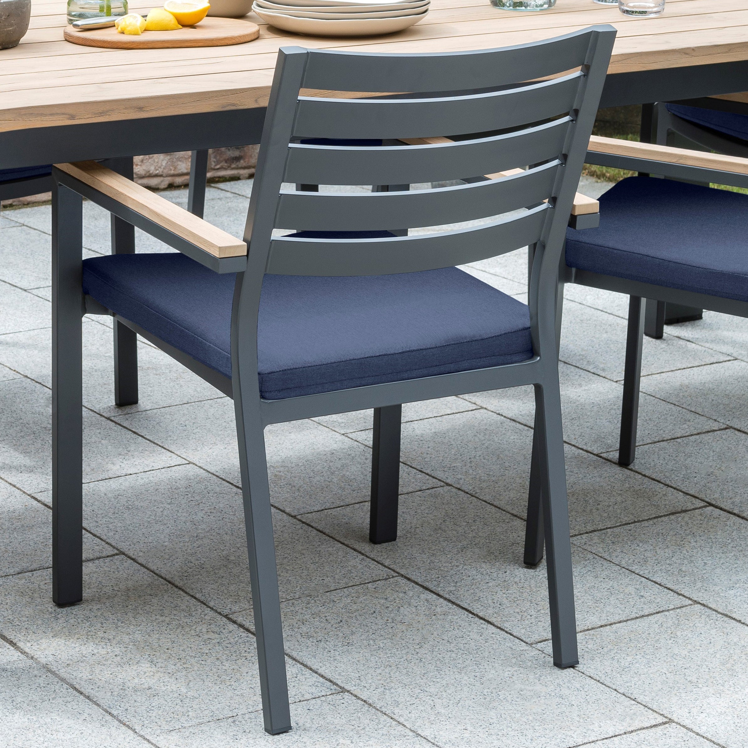 Closeup image of the chair in the Elba 9-Piece Dining Set