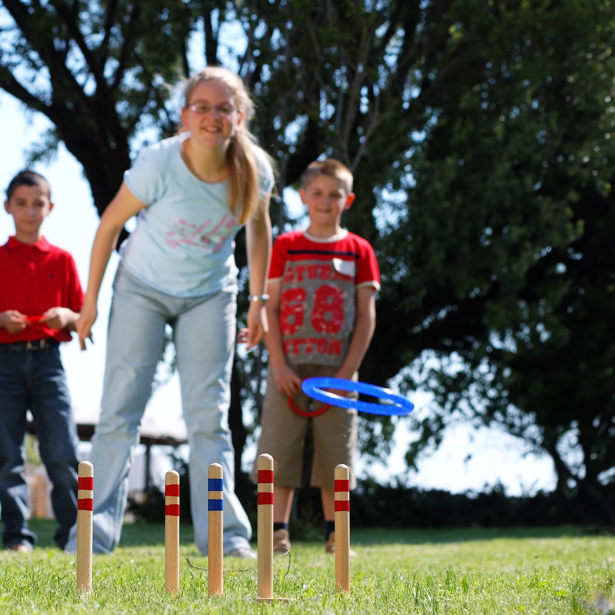 Kids playing Ring Toss